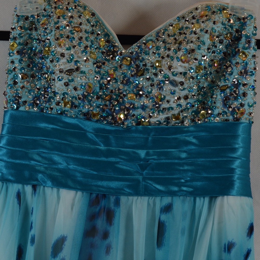 Blush Sequin/Beaded/Rhinestone Prom Dress SZ 6